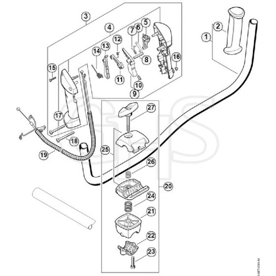 Genuine Stihl FS111 / G - Bike Handle