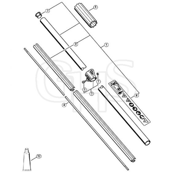 Genuine Stihl FS111 R / K - Drive Tube Assembly FS111R