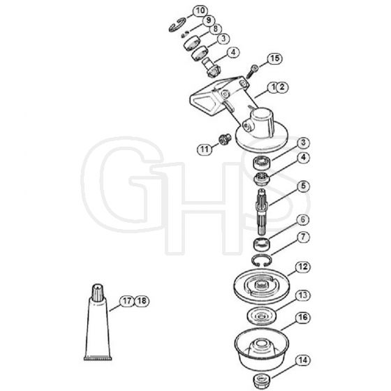 Genuine Stihl FS120 / AB - Gear head