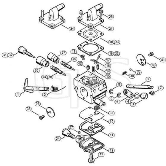 Genuine Stihl FS120 / Q - Carburettor C1Q-S161, -S162, -S163, -S164, -S82, -S83, -S138, -S139