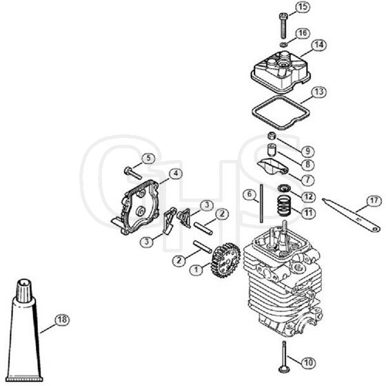 Genuine Stihl FS130 / B - Valve Timing Gear