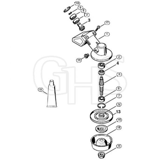 Genuine Stihl FS130 / M - Gear Head