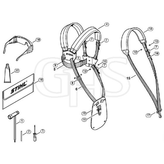 Genuine Stihl FS130 R / P - Tools, Extras