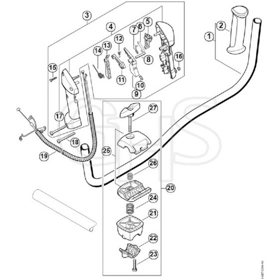 Genuine Stihl FS131 / G - Bike Handle