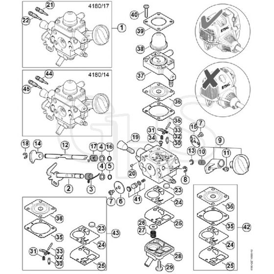 Genuine Stihl FS131 R / E - Carburettor