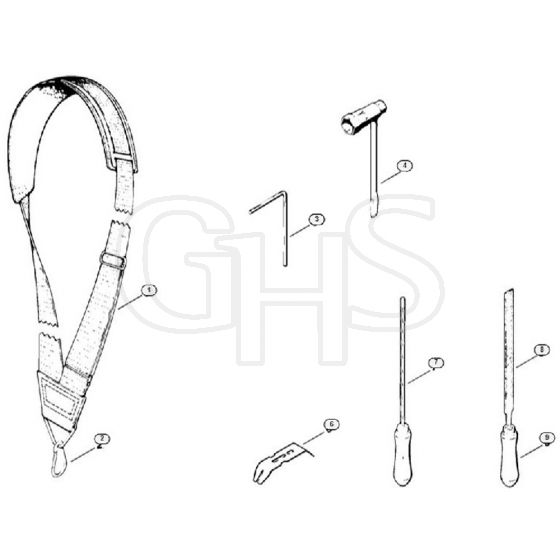 Genuine Stihl FS150 / H - Harness, Tools, Extras