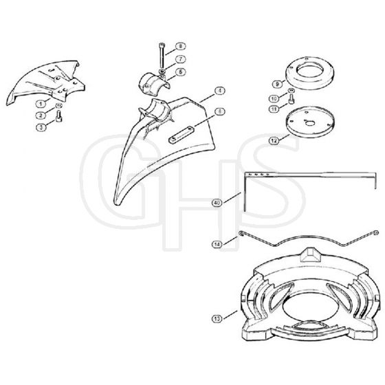 Genuine Stihl FS202 / J - Deflector