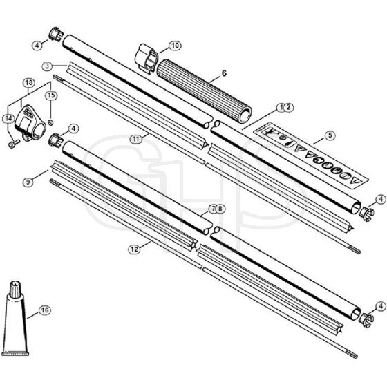 Genuine Stihl FS23 C-E / E - Drive tube assembly