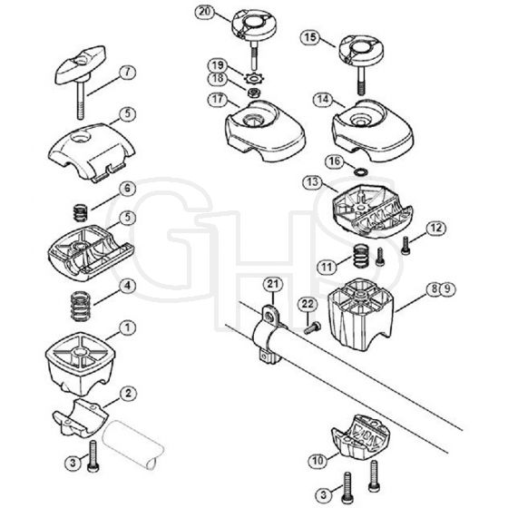 Genuine Stihl FS240 / P - Handlebar support