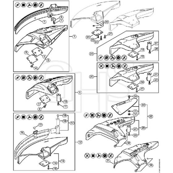Genuine Stihl FS240 R / T - Deflector