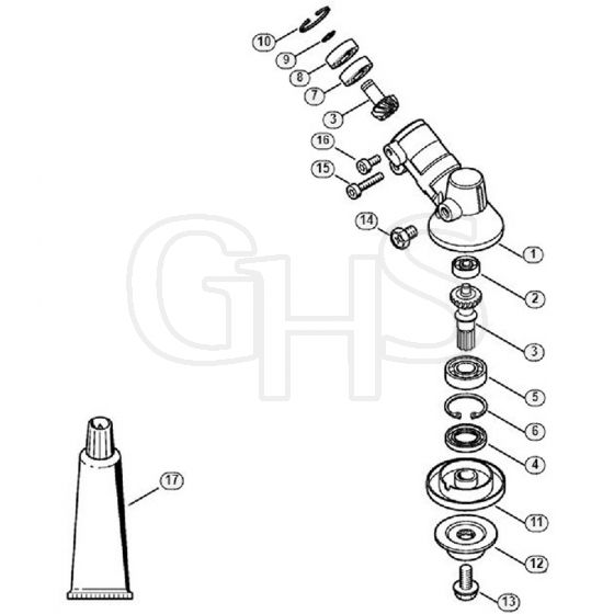 Genuine Stihl FS24 SC-E / H - Gear head FS 23 , FS 24