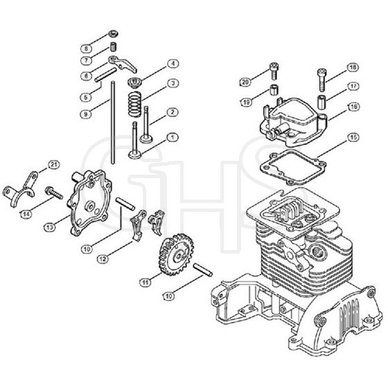 Genuine Stihl FS25-4 / B - Valve Timing Gear