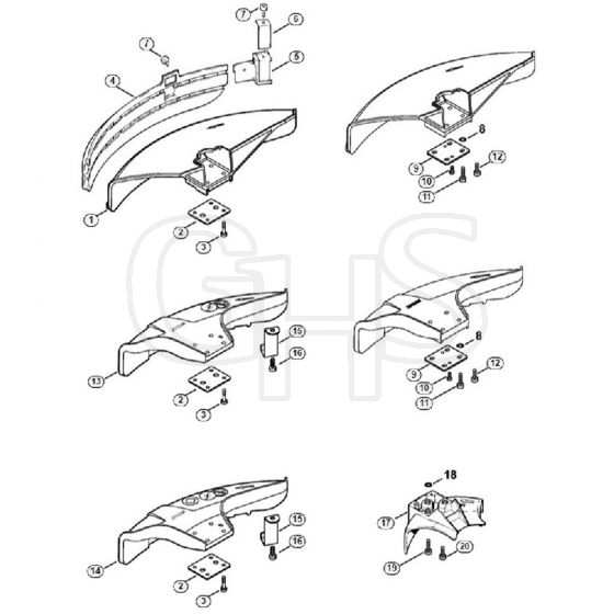 Genuine Stihl FS25-4 / O - Deflector