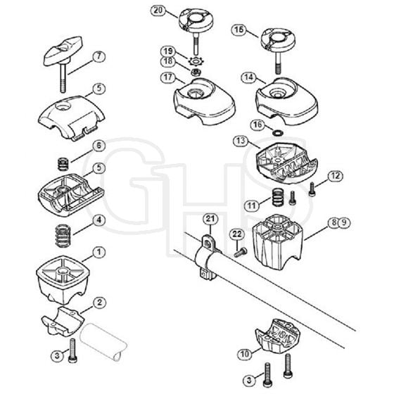 Genuine Stihl FS260 / P - Handlebar support