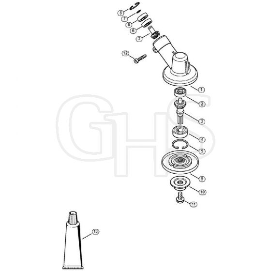 Genuine Stihl FS26 C-E / H - Gear head FS 25, FS 26