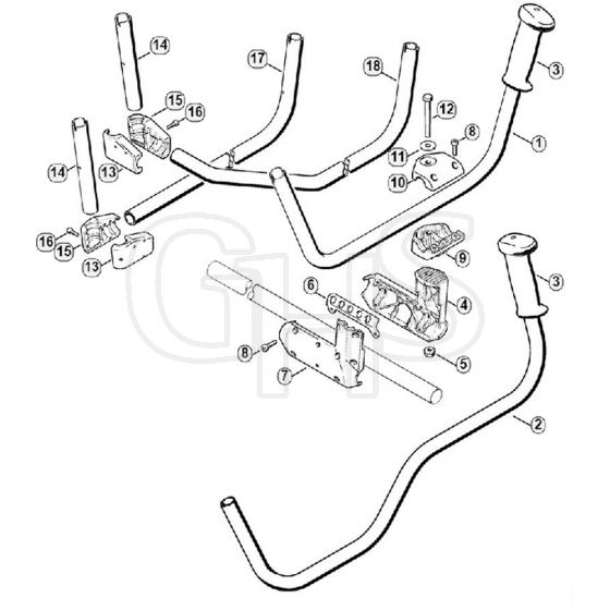 Genuine Stihl FS280 / L - Handlebar