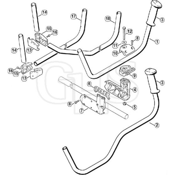 Genuine Stihl FS290 / L - Handlebar