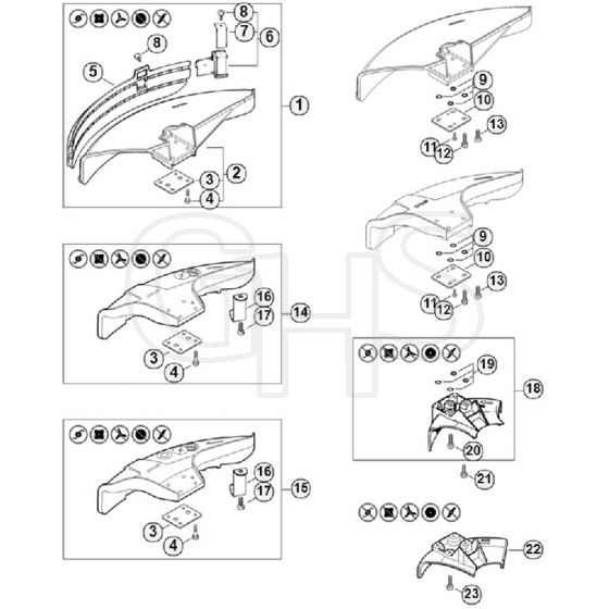 Genuine Stihl FS300 / V - Deflector