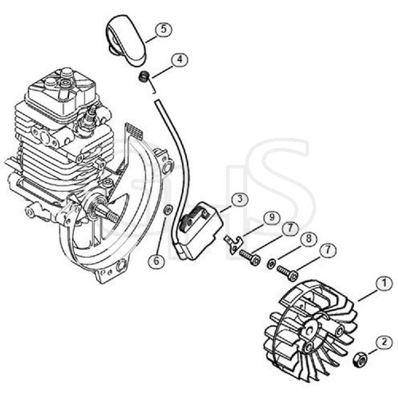 Genuine Stihl FS310 / E - Ignition system