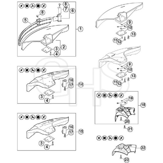 Genuine Stihl FS350 / V - Deflector