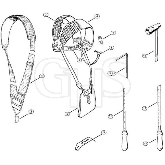 Genuine Stihl FS353 / E - Tools, Extras