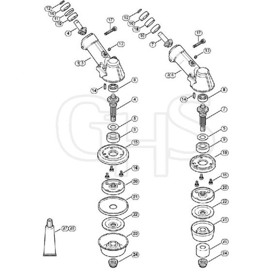 Genuine Stihl FS360 C-EM / O - Gear head