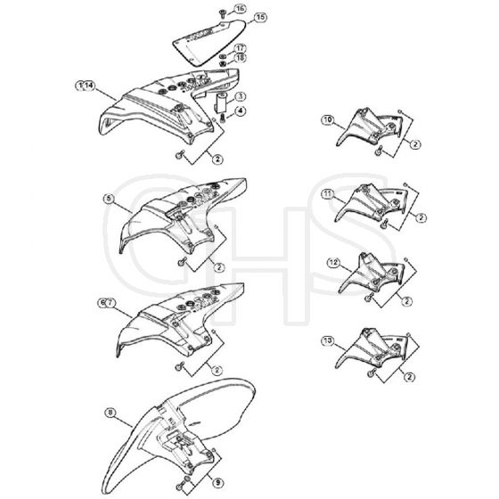 Genuine Stihl FS360 C-EM / P - Deflector