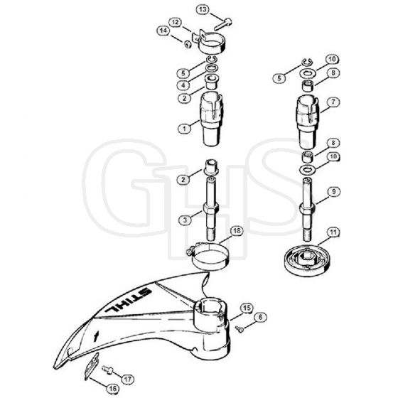 Genuine Stihl FS36 R / M - Bearing Housing FS36, FS40