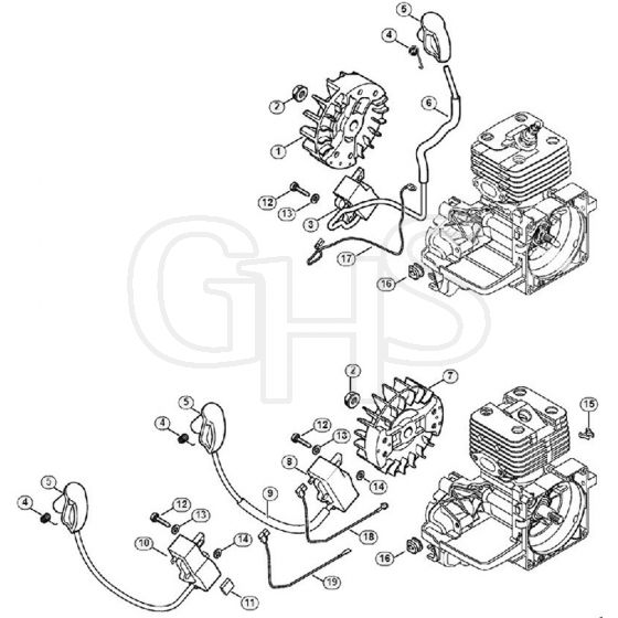 Genuine Stihl FS380 / C - Ignition system