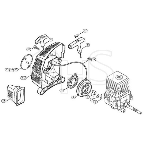 Genuine Stihl FS38 / C - Rewind Starter