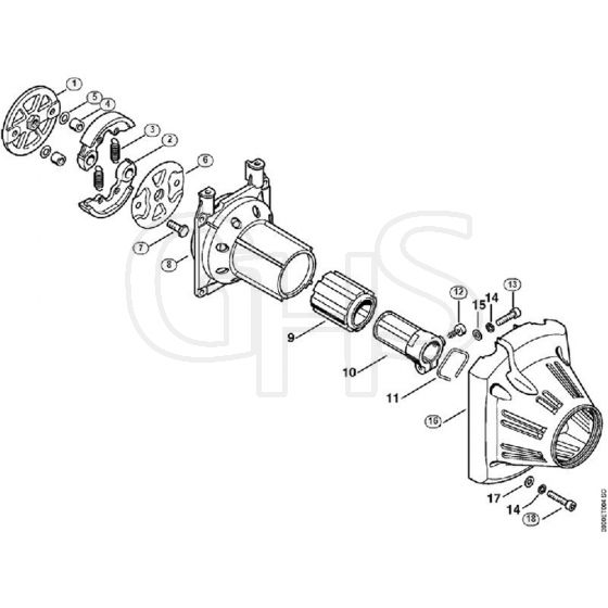 Genuine Stihl FS3900 / E - Clutch housing