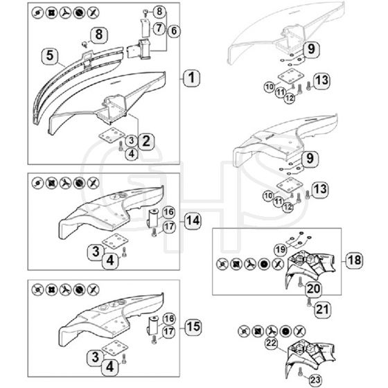 Genuine Stihl FS400 K / T - Deflector