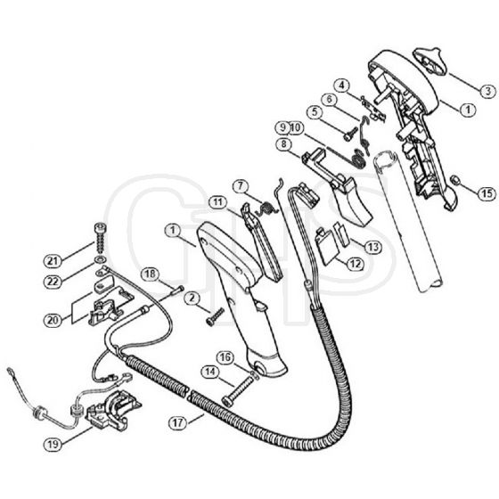 Genuine Stihl FS400 / N - Control handle