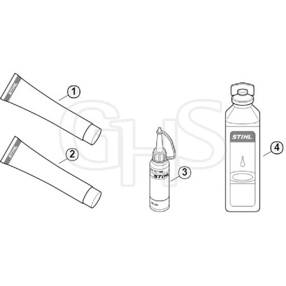 Genuine Stihl FS40 C-E / O - Miscellaneous lubricants and greases