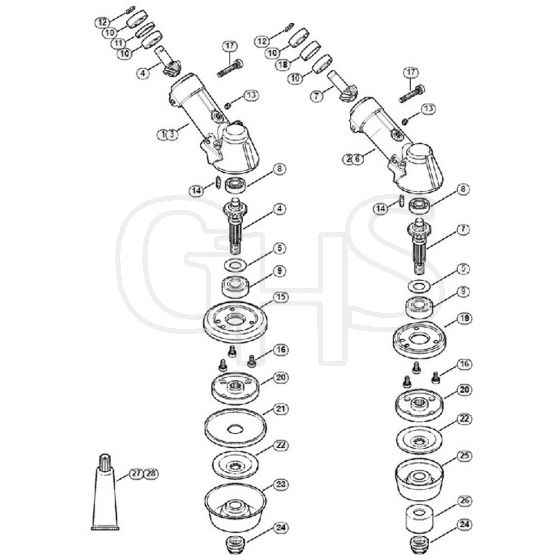 Genuine Stihl FS410 C-E / O - Gear head