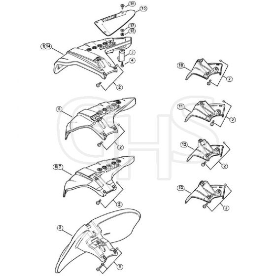 Genuine Stihl FS410 C-EM / P - Deflector