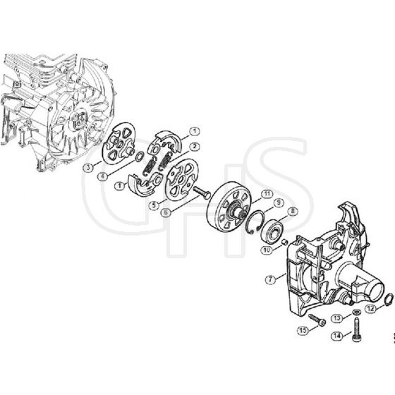 Genuine Stihl FS410 / K - Clutch, Clutch housing