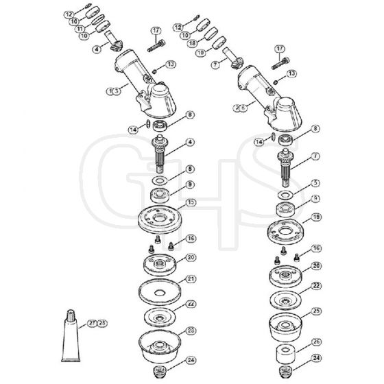 Genuine Stihl FS410 / O - Gear head