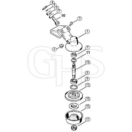 Genuine Stihl FS44 / P - Gear Head FS 44 (19.96)