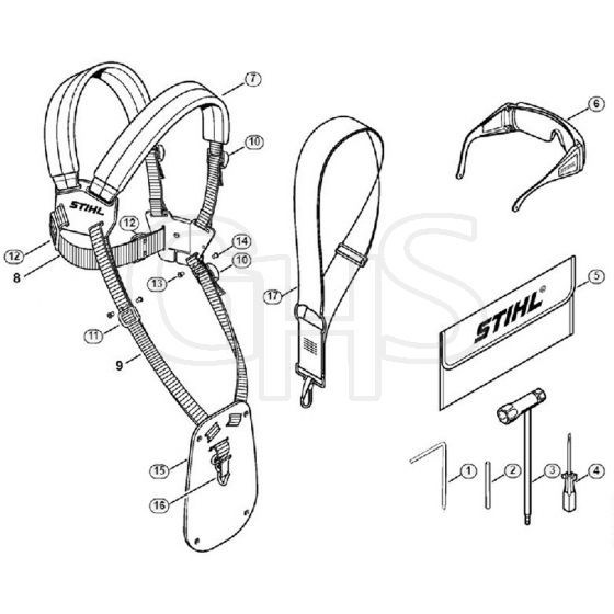 Genuine Stihl FS44 / Q - Tools, Extras