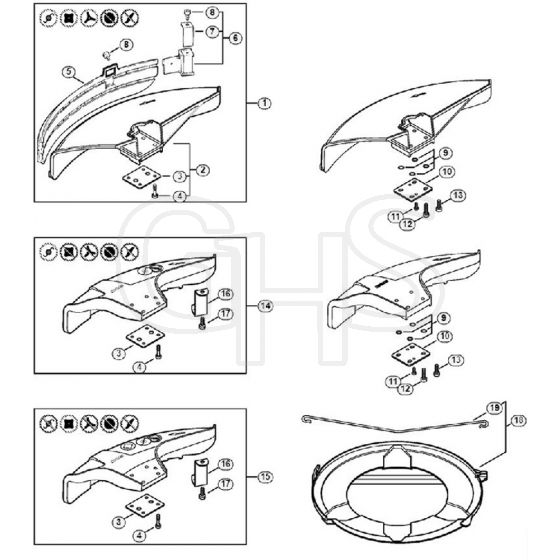 Genuine Stihl FS44 R / N - Deflector FS 44