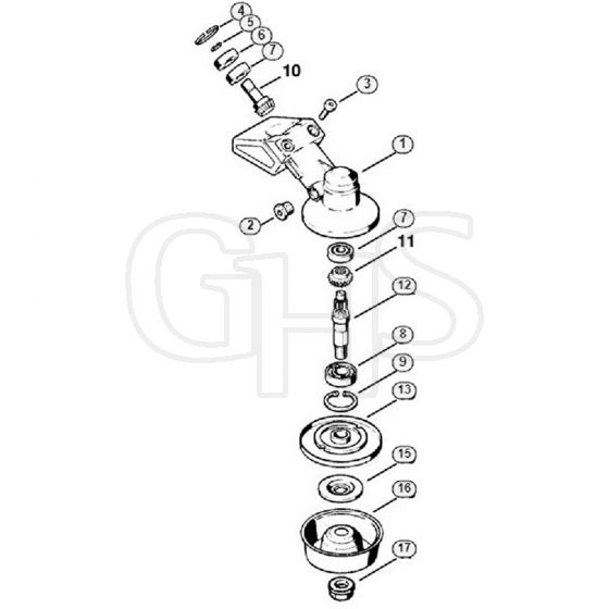 Genuine Stihl FS44 R / P - Gear Head FS 44 (19.96)