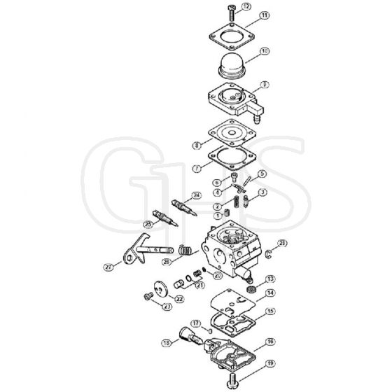 Genuine Stihl FS45 C-E / N - Carburetor C1Q-S265