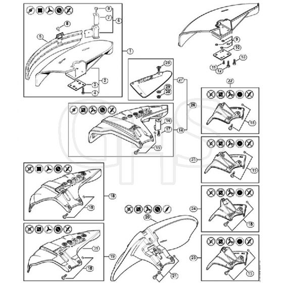 Genuine Stihl FS460 C-EM / P - Deflector