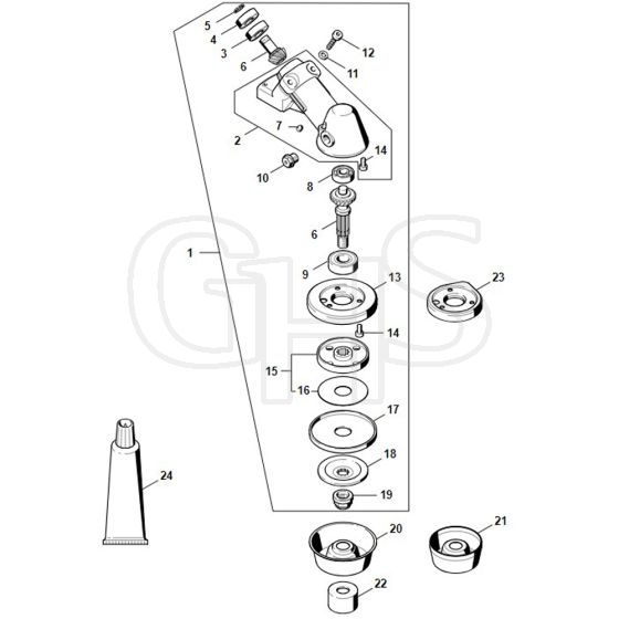 Stihl FS460 - Gear Head - Parts Diagram | GHS