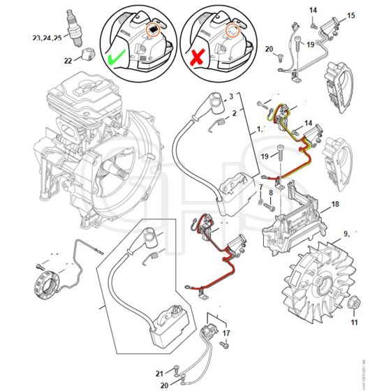 Stihl FS460 - Ignition System - Parts Diagram