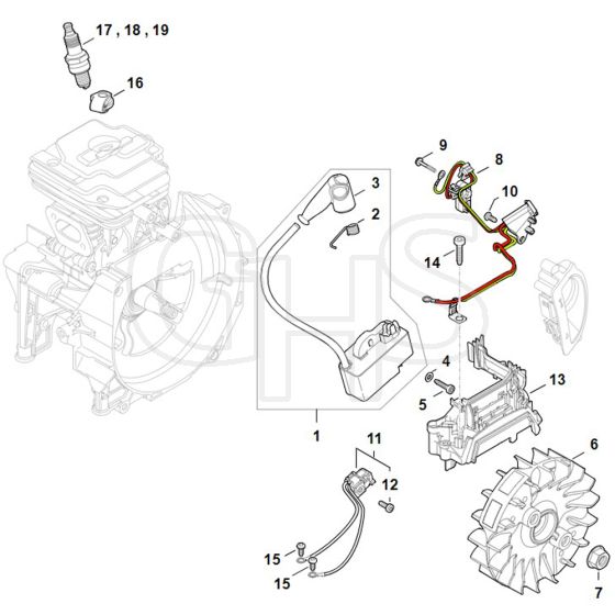 Stihl FS461.0 C-EM - Ignition System - Parts Diagram