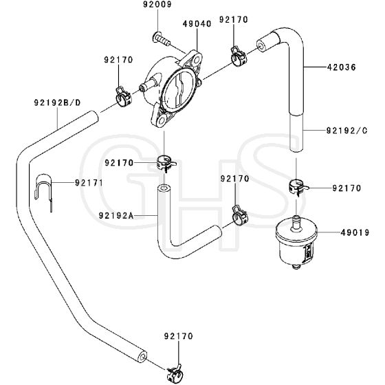 Countax Fs481V - 10 Fuel Tank