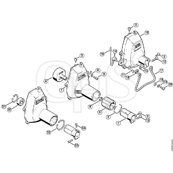 Genuine Stihl FS48 / F - Fan housing