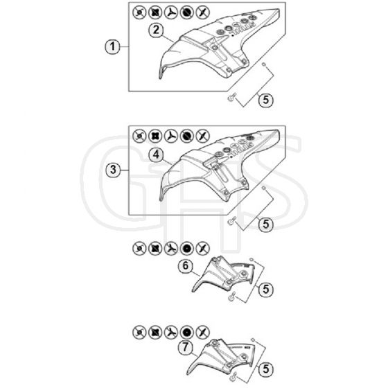 Genuine Stihl FS490 C-EM / X - Deflector FS 490 C-EM K, FS 490 C-EM KW